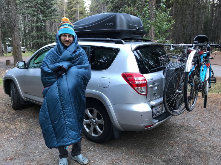 freezing in Johnston Canyon